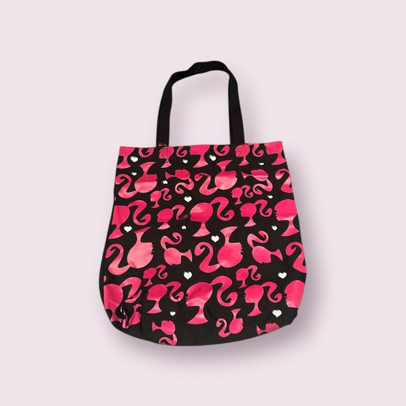 Barbie Handbags - Stylish Black and Pink Barbie Tote Bag